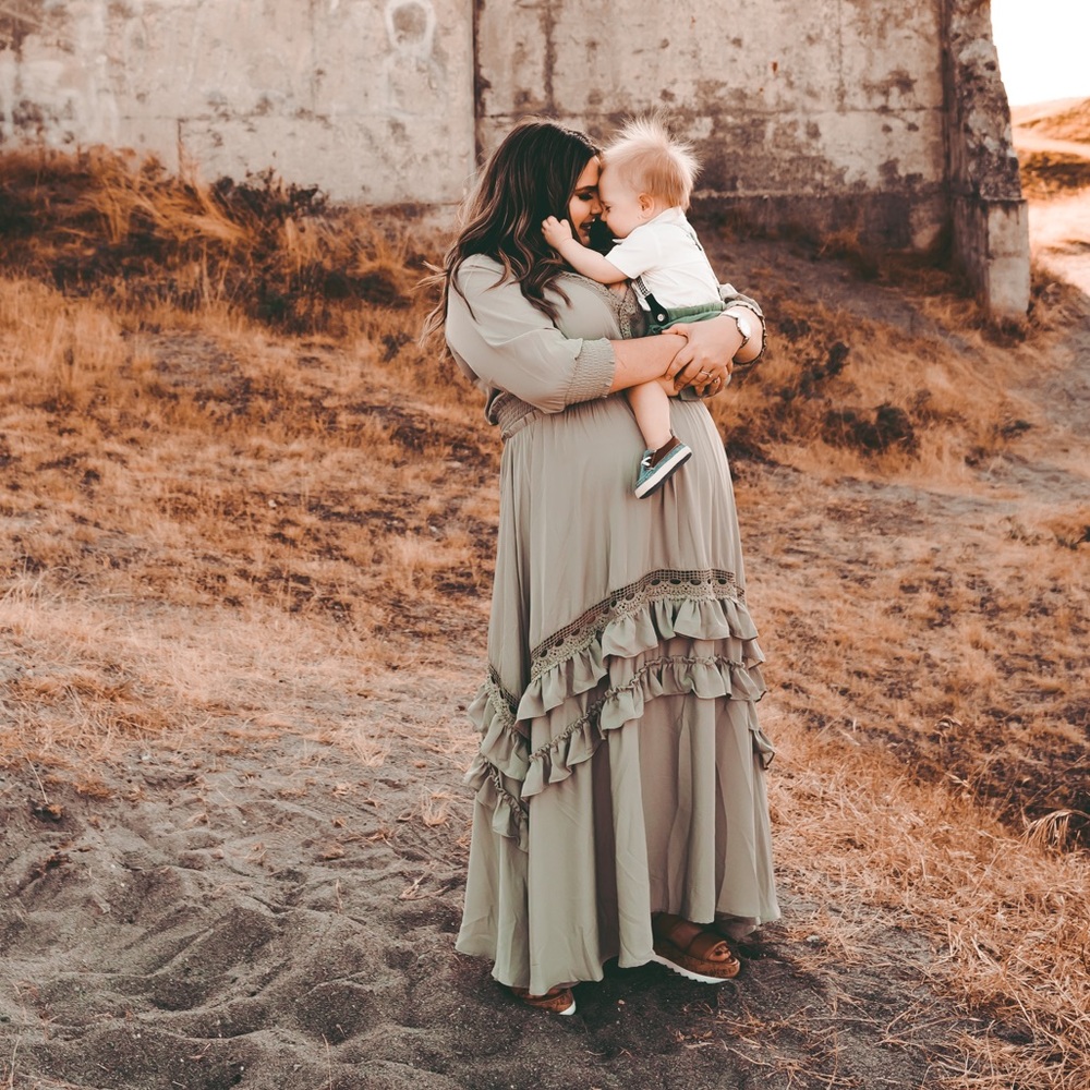 Ruffle Maxi-Dress
